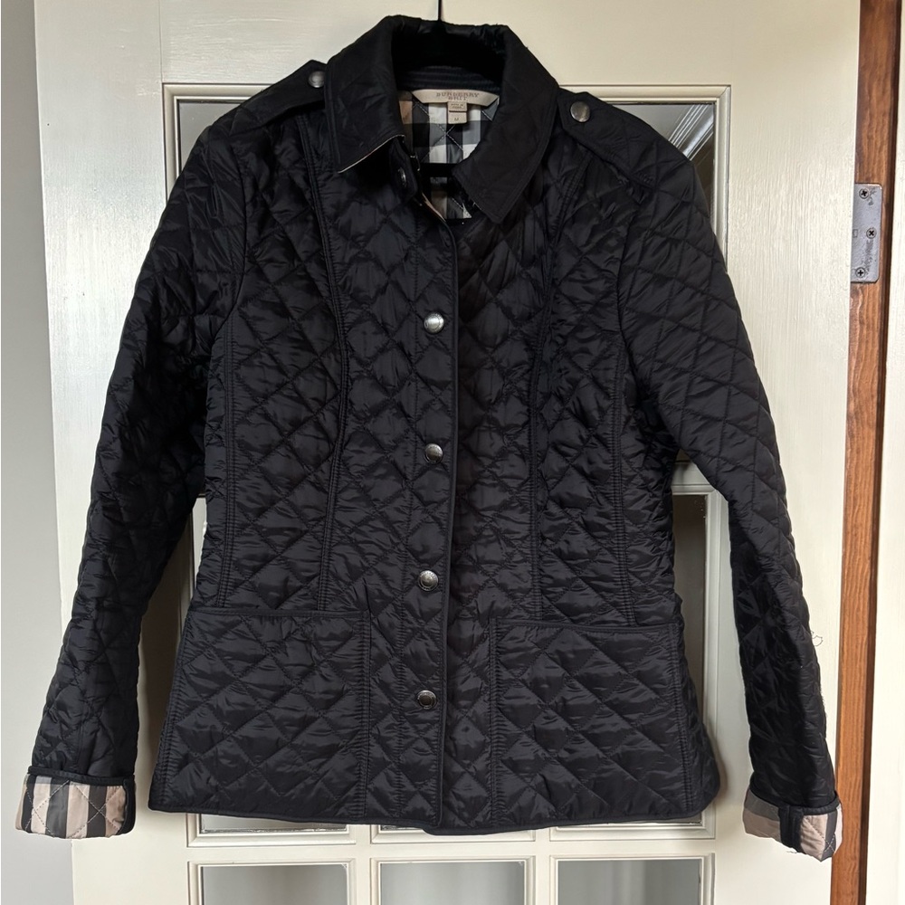 Burberry Black Quilted Utility Jacket